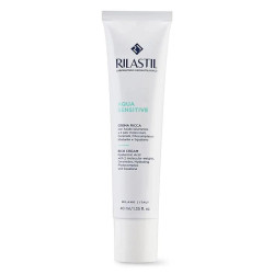 Tubetto da 40 ml di Rilastil Aqua Sensitive Crema Ricca Ad Azione Idratante Nutriente Per Pelle Secca.