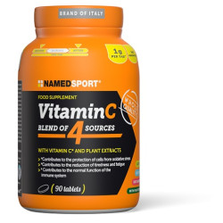 Confezione da 90 compresse di Named Sport Vitamin C Integratore Antiossidante Immunostimolante Ricostituente.