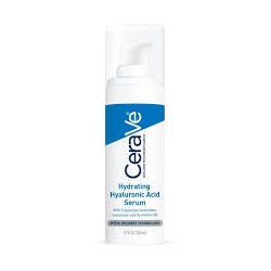 Flacone da 30 ml di Cerave Siero Antiage Idratante Con Acido Ialuronico.