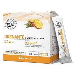 Confezione da 20 stick di Marco Viti Drenante Forte Gusto Ananas, integratore per il drenaggio dei liquidi corporei.